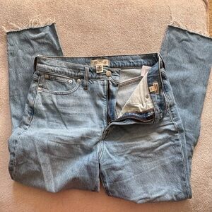 Madewell Women's Straight Jeans in Light Blue